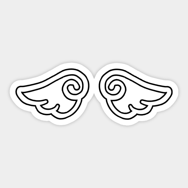 Piffle Wings Sticker by Moemie